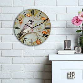 Wallity Reloj Decorativo de MDF Multicolor 3030MS-047